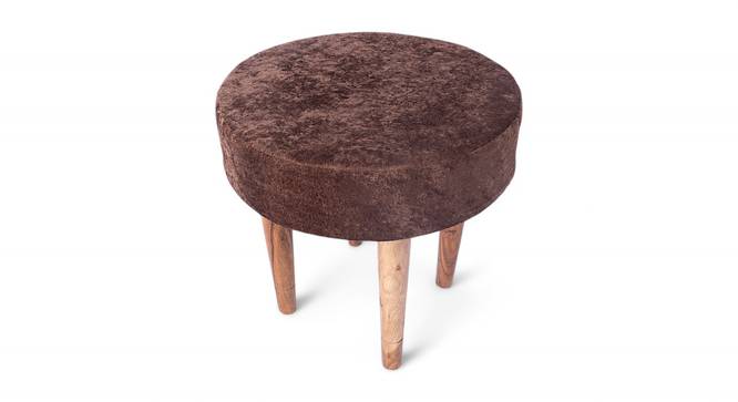 Nayla Stool (Brown Sparkle Velvet) by Urban Ladder - - 