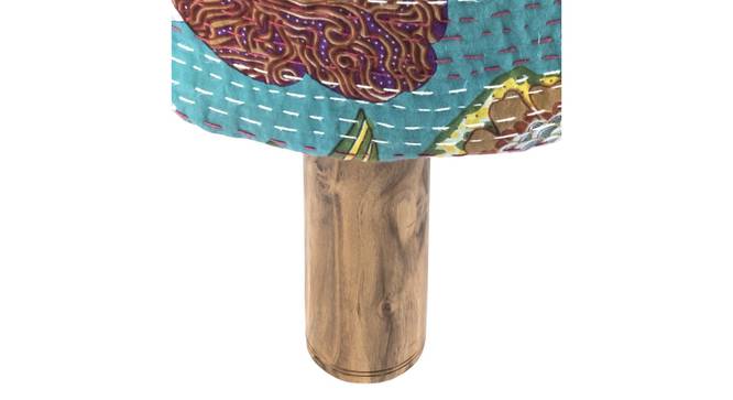 Morgan Pouffe Stool (Floral Print Green Kantha) by Urban Ladder - - 