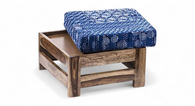 Amber Foot Stool (Indigo Patchwork Kantha) by Urban Ladder - - 