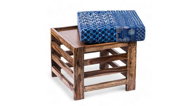 Houston Stool (Indigo Patchwork Kantha) by Urban Ladder - - 