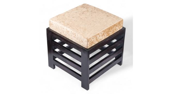 Houston Stool (Ivory Sparkle Velvet) by Urban Ladder - - 