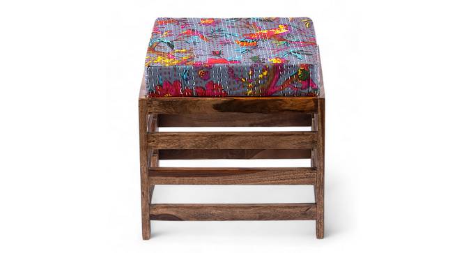 Houston Stool (Bird Print Grey Kantha) by Urban Ladder - - 