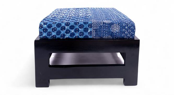Kumkum Ottoman (Indigo Patchwork Kantha) by Urban Ladder - - 