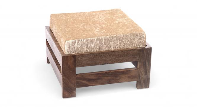 Amber Foot Stool (Velvet Cream) by Urban Ladder - - 
