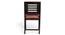Rosslyn Sheesham Wood Set of 2 Dining Chairs in Mahogany Finish & Coral Pink Velvet Cushion Seat (Mahogany Finish, Setof 1 Set) by Urban Ladder - - 