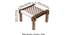 Riaza Stool (Brown & White) by Urban Ladder - - 