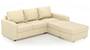 Apollo Sofa Set (Cream, Leatherette Sofa Material, Regular Sofa Size, Soft Cushion Type, Sectional Sofa Type, Sectional Master Sofa Component, Regular Back Type, Regular Back Height) by Urban Ladder - - 97206