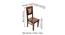 Oliver Sheesham Wood Set of 2 Dining Chairs in Teak Finish (Teak Finish, Set of 1 Set) by Urban Ladder - - 
