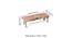 Asteria Solid Wood 2 Seater Bench in Stripe Multi Colour Jackard fabric (Lacquered Finish, Israel Print Kantha, Bench With 2 Stools Set) by Urban Ladder - - 