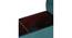 Queens Solid Wood 2 Seater Bench/ Couch with inside Storage Space in Turquoise Sea Velvet (Turquoise, Lacquered Finish, Bench Only Set) by Urban Ladder - - 