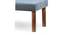Asteria Solid Wood 2 Seater Bench in Stripe Multi Colour Jackard fabric (Blue, Lacquered Finish, Bench Only Set) by Urban Ladder - - 