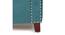 Queens Solid Wood 2 Seater Bench/ Couch with inside Storage Space in Turquoise Sea Velvet (Turquoise, Lacquered Finish, Bench Only Set) by Urban Ladder - - 