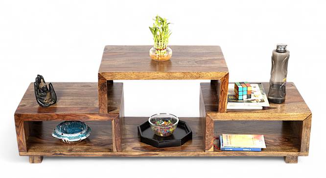 Allen TV Unit (Teak Finish, Teak Finish) by Urban Ladder - - 