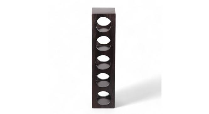 Wembley Sheesham Wood Wine Rack for 5 Bottles in Mahogany Finish (Mahogany Finish, 5 Bottles Capacity) by Urban Ladder - - 