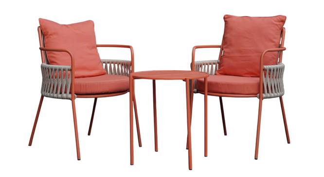 Paola Metal Outdoor Arm Chair Orange (Orange) by Urban Ladder - - 