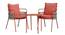 Paola Metal Outdoor Arm Chair Orange (Orange) by Urban Ladder - - 