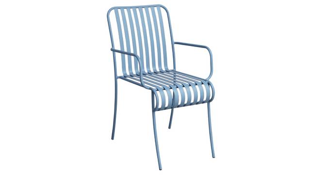 Opal Metal Outdoor Arm Chair Set of 2 (Blue) by Urban Ladder - - 