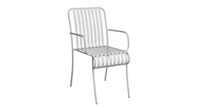 Opal Metal Outdoor Arm Chair Set of 2 (White) by Urban Ladder - - 