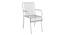 Opal Metal Outdoor Arm Chair Set of 2 (White) by Urban Ladder - - 