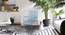 Opal Metal Four Seater Dining Table (Blue, Painted Finish) by Urban Ladder - - 