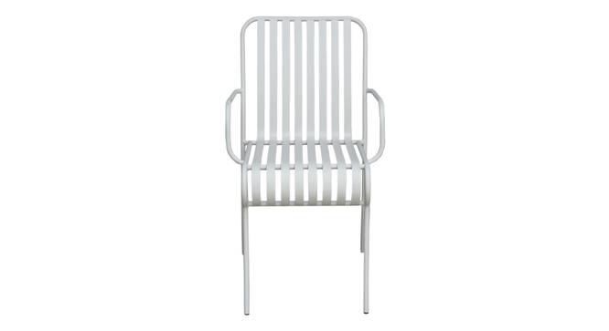 Opal Metal Outdoor Arm Chair Set of 2 (White) by Urban Ladder - - 