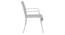Opal Metal Outdoor Arm Chair Set of 2 (White) by Urban Ladder - - 