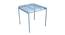 Opal Metal Four Seater Dining Table (Blue, Painted Finish) by Urban Ladder - - 