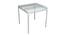 Opal Metal Four Seater Dining Table (White, Painted Finish) by Urban Ladder - - 