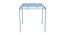 Opal Metal Four Seater Dining Table (Blue, Painted Finish) by Urban Ladder - - 