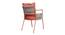 Paola Metal Outdoor Arm Chair Orange (Orange) by Urban Ladder - - 