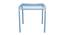Opal Metal Four Seater Dining Table (Blue, Painted Finish) by Urban Ladder - - 