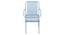 Opal Metal Four Seater Dining Table (Blue, Painted Finish) by Urban Ladder - - 