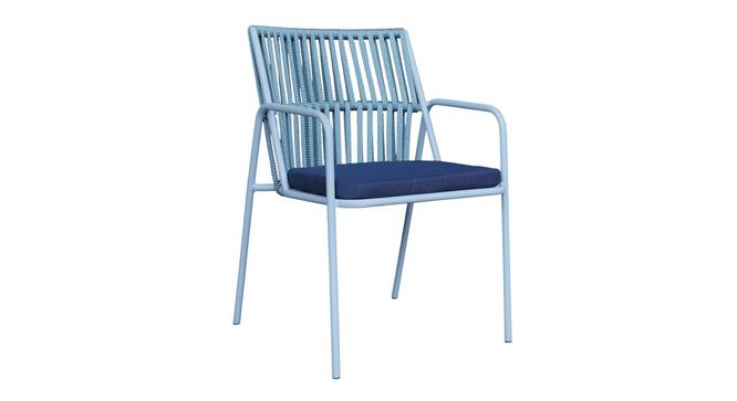 Crema Metal Outdoor Arm Chair Set of 2 Green (Blue) by Urban Ladder - - 