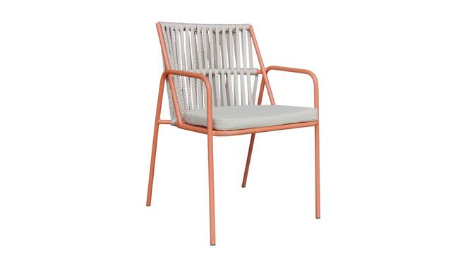 Crema Metal Outdoor Arm Chair Set of 2 Green (Orange) by Urban Ladder - - 