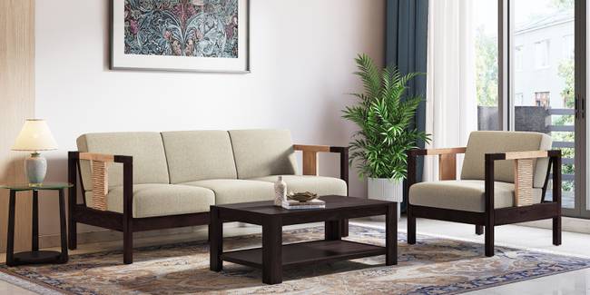 Cairo Wooden Sofa (Macadamia Brown) (1-seater Custom Set - Sofas, None Standard Set - Sofas, Macadamia Brown, Regular Sofa Size, Regular Sofa Type, Solid_Wood Sofa Material)