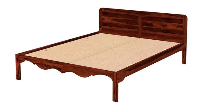 Isabella Solid Wood Bed in Honey Oak Finish (Queen Bed Size, Honey Oak Finish) by Urban Ladder - - 972931