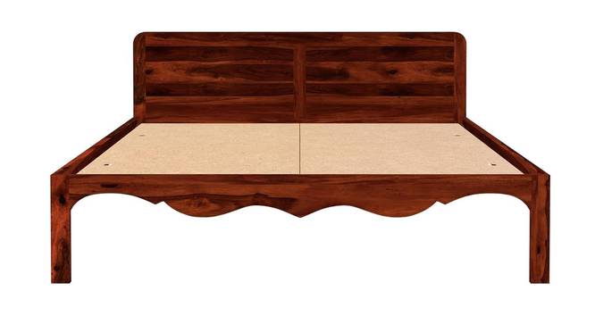 Isabella Solid Wood Bed in Honey Oak Finish (Queen Bed Size, Honey Oak Finish) by Urban Ladder - - 972932