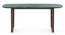 Adria Jade Green Marble Top Dining Table With Set of 6 Ludo Dining Chairs (Tan Leatherette, Jade Green Finish) by Urban Ladder - - 972948