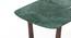 Adria Jade Green Marble Top Dining Table With Set of 6 Ludo Dining Chairs (Tan Leatherette, Jade Green Finish) by Urban Ladder - - 972949