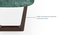 Adria Jade Green Marble Top Dining Table With Set of 6 Ludo Dining Chairs (Tan Leatherette, Jade Green Finish) by Urban Ladder - - 972950