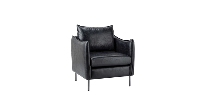 lucas accent chair (Black) by Urban Ladder - - 