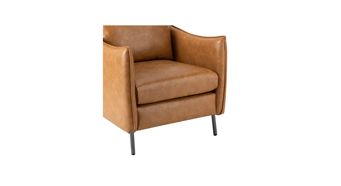 lucas accent chair (Brown) by Urban Ladder - - 