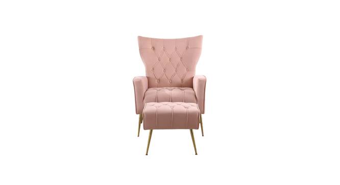 danney accent chair with ottoman (Pink) by Urban Ladder - - 