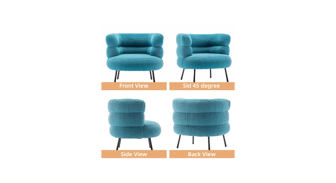 clive accent chair (Blue) by Urban Ladder - - 