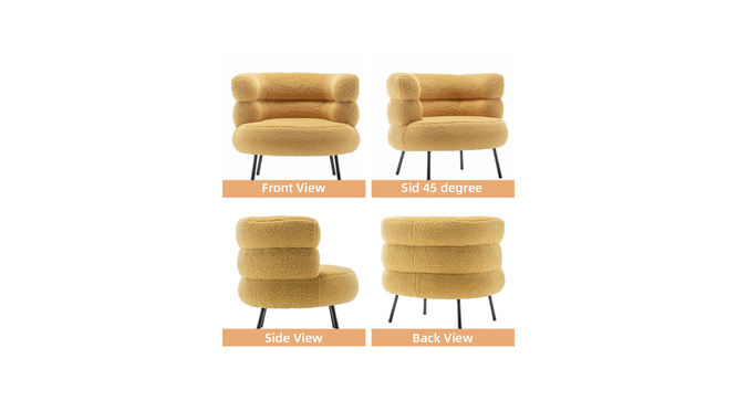 clive accent chair (Yellow) by Urban Ladder - - 