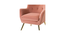dawson accent chair (Pink) by Urban Ladder - - 