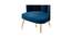 marsillio accent chair (Blue) by Urban Ladder - - 