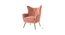 dawson accent chair (Pink) by Urban Ladder - - 