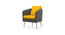 lamb accent chair (Grey) by Urban Ladder - - 