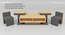 Puzzle Perch Center Table (Brown Finish) by Urban Ladder - - 